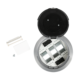 Wiremold 8ATC2PAA 8in Prewired Surface Style Assembly Brushed Aluminum