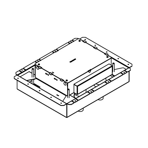 Wiremold EFB6S-FC EFB6S-FC Six-Gang Fire-Classified Floor Box