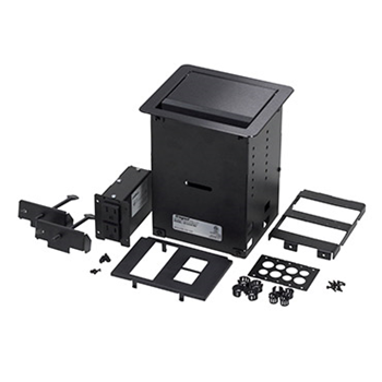 Wiremold XB814CL630BK Outdoor Ground Box 30A, 250V Turnlok Locking Receptacle L6-30R Black