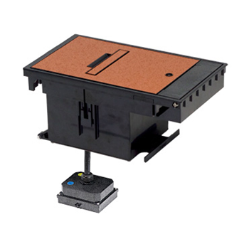 Wiremold XB814CL530BN Outdoor Ground Box 30A, 125V Turnlok Locking Receptacle L5-30R, Brown