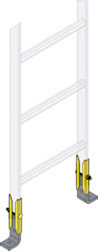 Middle Atlantic CLH-RES-6 LADDER END SUPPORT HARDWARE, 6 PAIRS