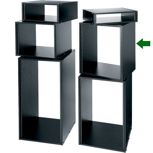 Middle Atlantic BRK12 12 SPACE 21in , 18in DEEP BLACK MELAMINE RACK