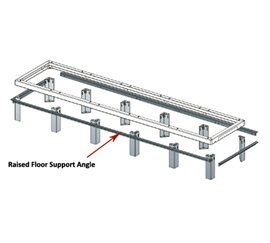 Middle Atlantic SANGLE30-2-3642 Support Angles, 2 Bay, 36-42"D x 30"W SNE Racks
