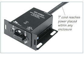 Middle Atlantic RPS Option: Redundant Power Supply on Selected Models. Add \"R\"""" to Model number."""