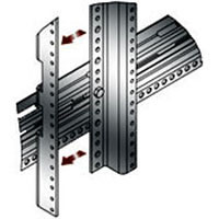 Middle Atlantic PROWMRK-ZRA-42 PAIR 42 SPACE 73 1/2in CAGE-NUT STYLE Z-RAIL ADAPTOR, FITS WMRK SERIES RACKS