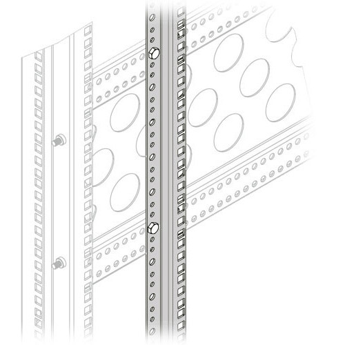 Middle Atlantic PROWMRK-ZRA-45 Pair 45 Space (78-3/4in) Cage-Nut Style Z-Rail Adaptor, Fits WMRK Series Racks