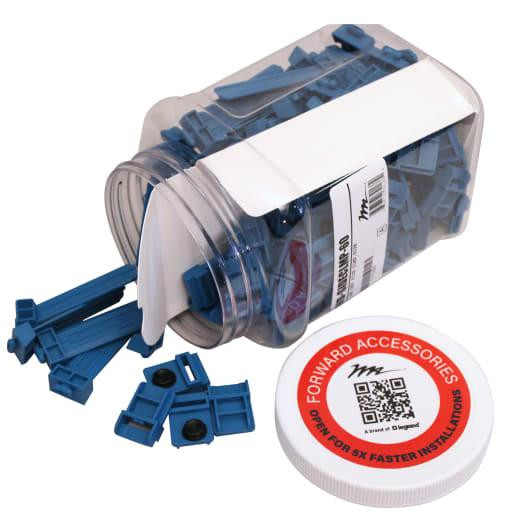 Middle Atlantic FWD-SIDECLMP-60 Forward Small Device Mounting Clamps - 60 Pack