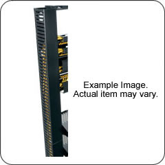 Middle Atlantic PCD-1.5X2-4BK PLASTIC CABLE MGMT DUCT W/ COVER 4 PIECES 1.5 inWX2 inDX6'L BLACK FINISH