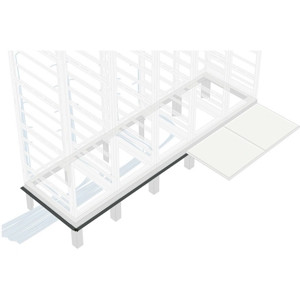 Middle Atlantic BANGLE-1-38 1 Bay Raised Floor Support Angles for use with 38\" Deep BGR Series Racks (1 Pair)"""