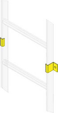Middle Atlantic CLH-RWC-6 LADDER WALL CLAMP, 6 PAIRS