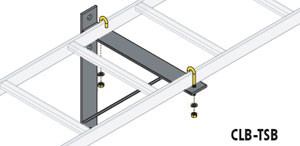 Middle Atlantic CLB-TSB-W24 TRIANGLE WALL BKT, 24" BLK 1