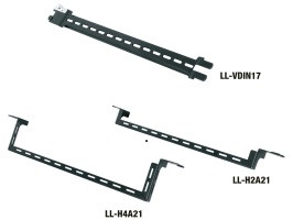 Middle Atlantic LL-VDIN21-4 21in VERT DIN RAIL, 4-PACK