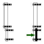 Middle Atlantic ST1MP 1 3/4in SHIM TAB-.063 THICK 100 PCS. PER PACK