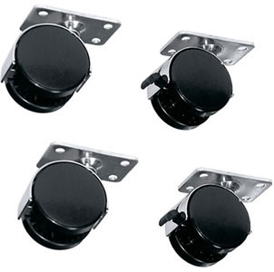 Middle Atlantic RKW CASTER KIT FOR RKS & BRKS WITH 2 LOCKING WHEELS