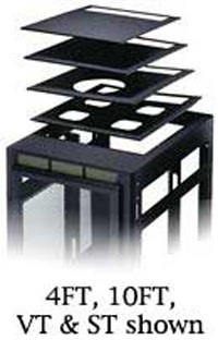 Middle Atlantic ERK-VT VENTED TOP FOR ANY WMRK, ERK OR SCRK SERIES RACK, BLACK FINISH