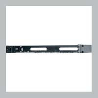 Middle Atlantic HPM-1 1 SPACE 1 3/4in HINGED PANEL MOUNT, 6in DEEP, BLACK FINISH