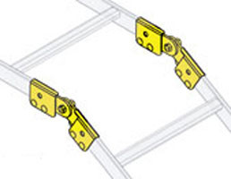 Middle Atlantic CLH-ADJT ADJUSTABLE LADDER TURN HARDWARE, 1 PAIR