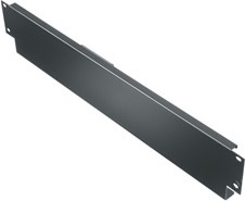 Middle Atlantic UFAF-4A 4 Space (7in) Universal Face-After Panel, Black Brushed and Anodized Finish