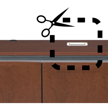 Middle Atlantic CUT-WMINTEGREAT Cutout for Wiremold InteGreat