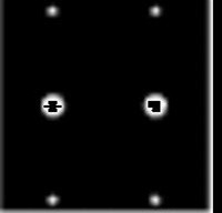 Middle Atlantic 3/8X2 UCP MODULE, 3/8in DIAMETER PUNCHOUTS FOR in Fin CONNECTORS, PHONE JACKS, SOME SWITCHES, FITS 2 CONNECTORS