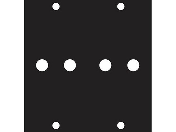 Middle Atlantic 3/8BANA2 UCP MODULE, FOR DUAL BANANA JACK RECEPTACLES REQUIRING A 3/8in HOLE, FITS 2 CONNECTORS