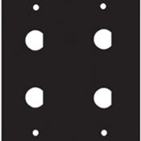 Middle Atlantic 1/2BNC4 UCP MODULE, FOR 1/2in DIAMETER BNC SHELLS,