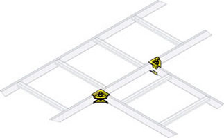 Middle Atlantic CLH-HTS HORIZONTAL TEE SPLICE HARDWARE, 1 PAIR