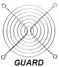 Middle Atlantic GUARD HAMBURGER STYLE GUARD FOR 4 1/2in FANS