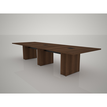 Middle Atlantic T5SFC1RSV07ZP001 Pre-Configured T5 Table, 12', Sota, Sepia Walnut Veneer finish