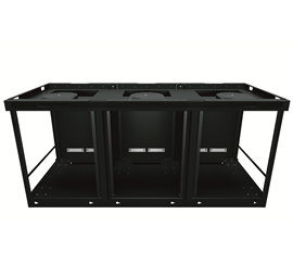 Middle Atlantic C5-FF31-3 3 Bay C5 Credenza Frame, 31 Inches Deep