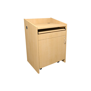 Middle Atlantic L2LDC2CCMKM Pre-Configured L2 Series Lectern with Connectivity - Knotted Maple