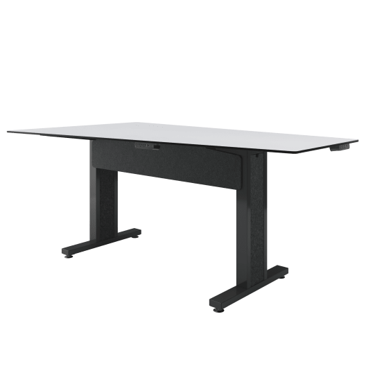 Middle Atlantic TBL-ANG-5P-CH-WB Forum 5 Person Angle Table, 38" Counter Height, Dark Finish