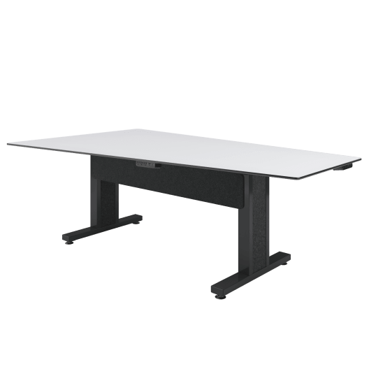 Middle Atlantic TBL-ANG-5P-SH-WB Forum 5 Person Angle Table, 30" Seated Height, Dark Finish