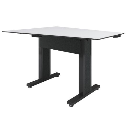 Middle Atlantic TBL-ANG-3P-CH-WB Forum 3 Person Angle Table, 38" Counter Height, Dark Finish