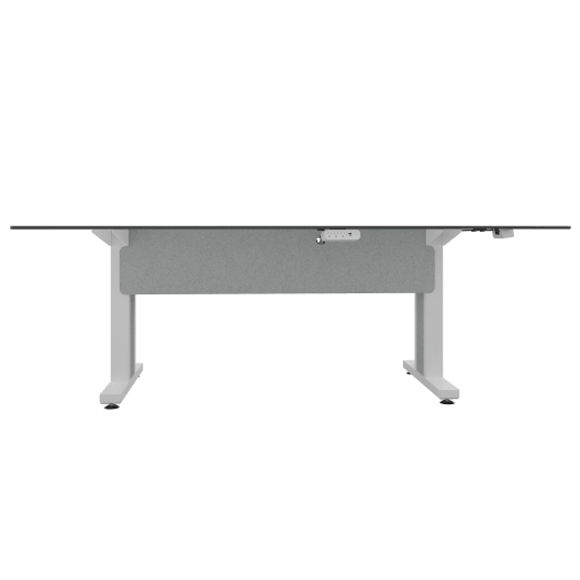 Middle Atlantic TBL-ANG-3P-CH-WW Forum 3 Person Angle Table, 38" Counter Height, Light Finish