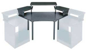 Middle Atlantic MDV-CNR3 Multi Overbridge Corner Desk MDV Series