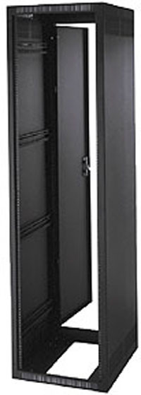 Middle Atlantic ERK-1825 18 SPACE 31 1/2in , 25in DEEP STAND ALONE RACK WITH REAR DOOR, BLACK FINISH