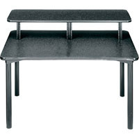 Middle Atlantic MDV-DSK Audio and Video Ready 48in Straight Desk with Two 4-Space Rack Bay Overbridge