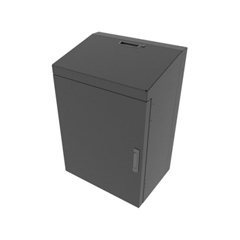 Middle Atlantic VWM-SD-8-36K-BW 8 SP. Low Profile Wall Rack, Solid Top, Black