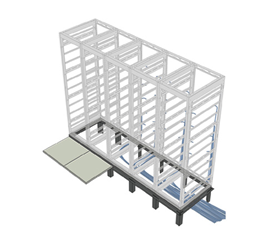 Middle Atlantic RIB-2-SNE24-48 RIB Series Two-Bay Riser Base for 24\" Wide SNE Racks"