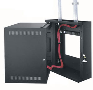 Middle Atlantic EWR-10-22 10 SPACE 17 1/2in ECONO SECTIONAL WALL RACK, FITS 20in DEEP EQUIP., BLACK FINISH