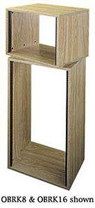 Middle Atlantic OBRK20 20 SPACE 35in 3/4in OAK LAMINATE READY-TO-ASSEMBLE RACK, 18in DEEP