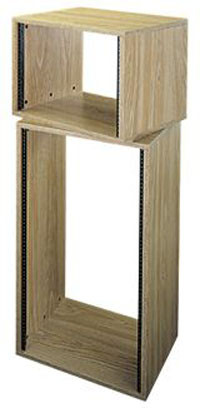 Middle Atlantic OBRK16 16 SPACE 28in 3/4in OAK LAMINATE READY-TO-ASSEMBLE RACK, 18in DEEP