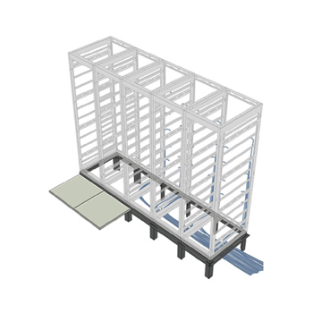 Middle Atlantic RIB-3-SNE24-48 3 Bay Riser Base for 48 Inch Deep for SNE Racks, 24 Inches Wide Racks