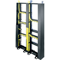 Middle Atlantic CK-45 45 SPACE CENTER CABLE ORGANIZER FOR 45 SPACE RL OPEN FRAME RACK, BLACK FINISH