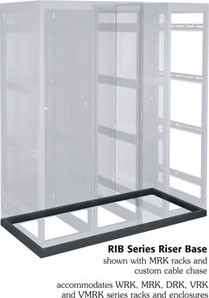Middle Atlantic RIB-3-WMRK-36 3 BAY RISER BASE, ACCOMMODATES WMRK 36in DEEP RACKS