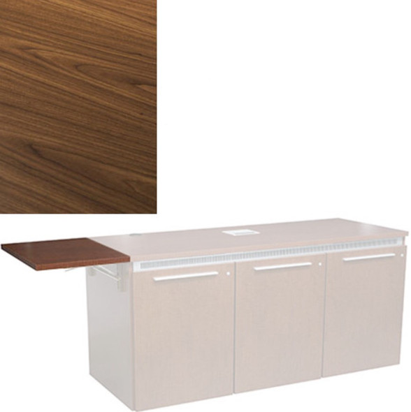 Middle Atlantic C5-FS22-HB9 22 Inch Deep C5 Flip Shelf HPL - Montana Walnut