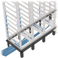 Middle Atlantic VFEET-2-12 11 1/2in FEET FOR USE WITH RIB-2 IN RAISED FLOOR APPLICATIONS