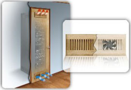 Middle Atlantic ICLS-COOL-1 QUIET-COOL SERIES CLOSET COOLER, ACTIVE EXHAUST, PASSIVE INTAKE, 50 CFM, 220V