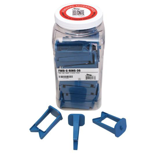 Middle Atlantic FWD-C-RING-36 Forward C Style Ring Cable Management - 36 Pieces